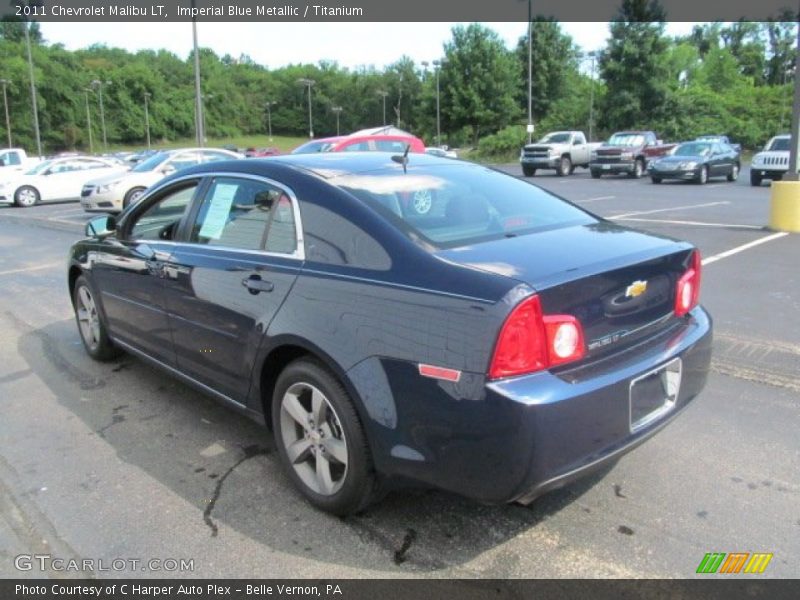 Imperial Blue Metallic / Titanium 2011 Chevrolet Malibu LT