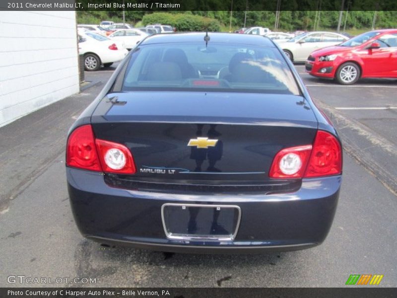 Imperial Blue Metallic / Titanium 2011 Chevrolet Malibu LT