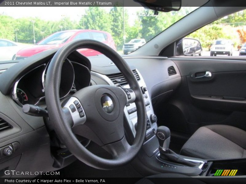 Imperial Blue Metallic / Titanium 2011 Chevrolet Malibu LT
