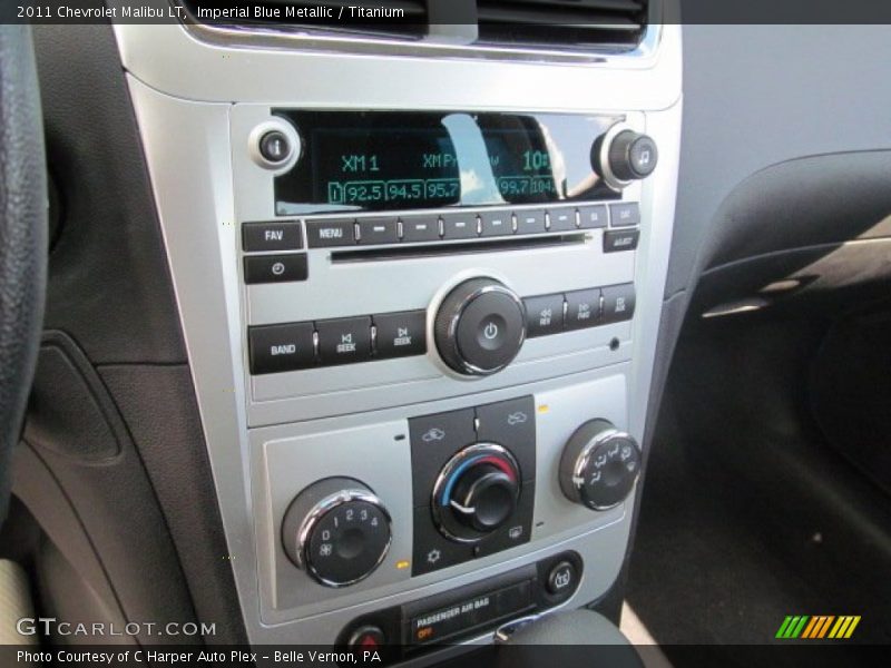 Imperial Blue Metallic / Titanium 2011 Chevrolet Malibu LT