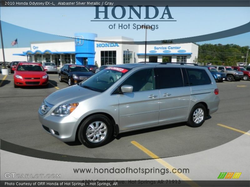 Alabaster Silver Metallic / Gray 2010 Honda Odyssey EX-L