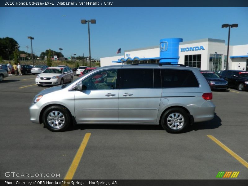 Alabaster Silver Metallic / Gray 2010 Honda Odyssey EX-L