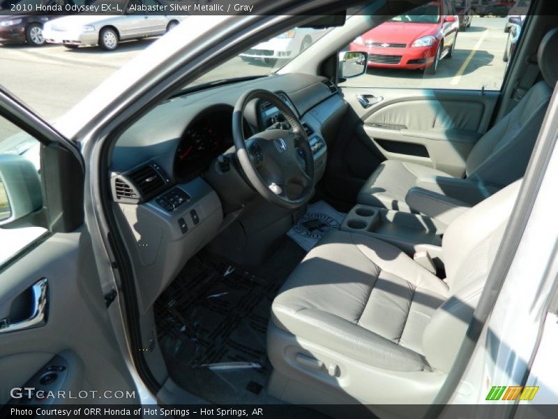 Alabaster Silver Metallic / Gray 2010 Honda Odyssey EX-L