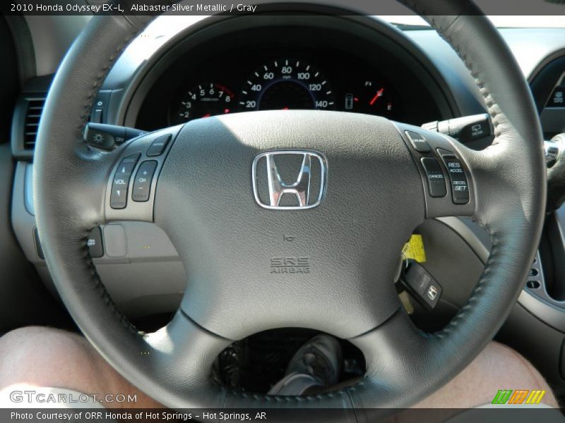 Alabaster Silver Metallic / Gray 2010 Honda Odyssey EX-L