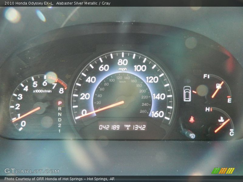 Alabaster Silver Metallic / Gray 2010 Honda Odyssey EX-L