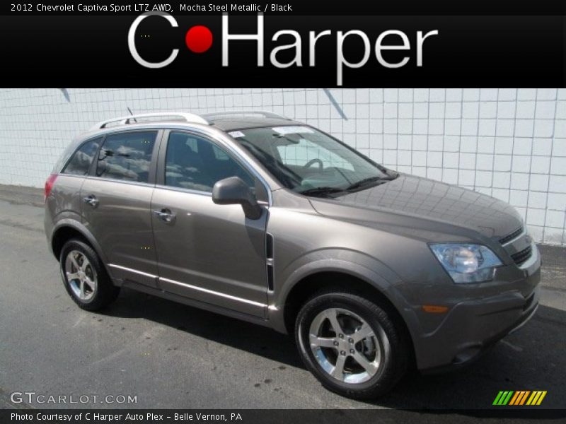 Mocha Steel Metallic / Black 2012 Chevrolet Captiva Sport LTZ AWD