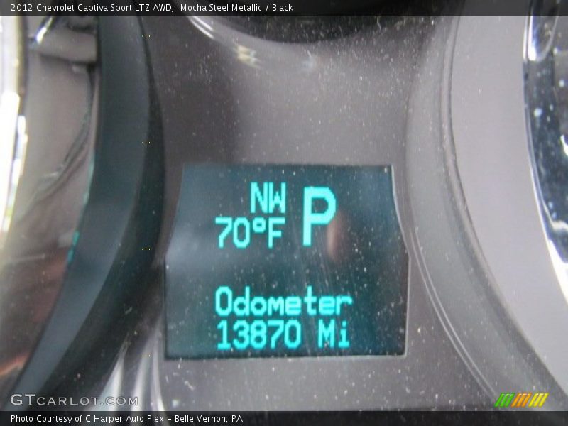 Mocha Steel Metallic / Black 2012 Chevrolet Captiva Sport LTZ AWD