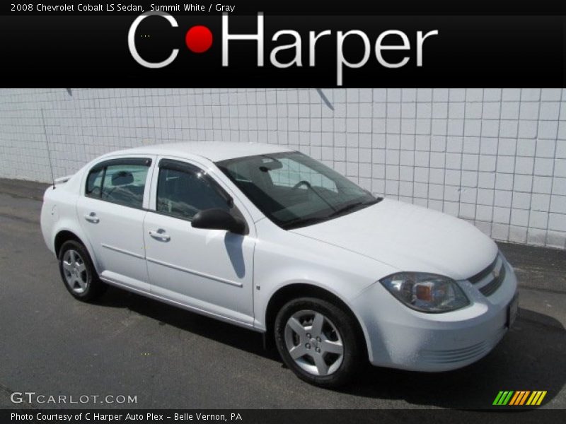 Summit White / Gray 2008 Chevrolet Cobalt LS Sedan