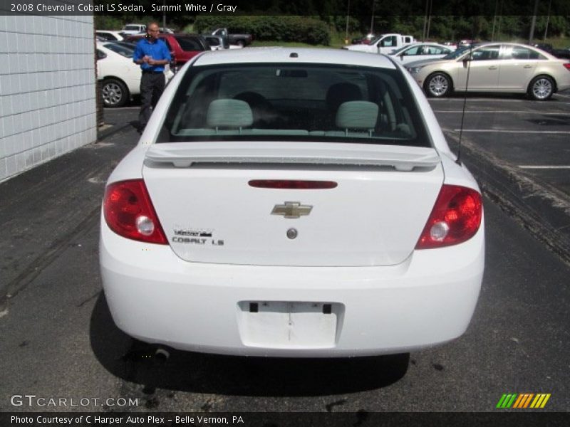 Summit White / Gray 2008 Chevrolet Cobalt LS Sedan