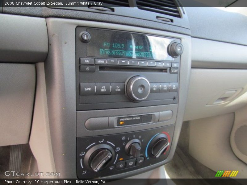 Summit White / Gray 2008 Chevrolet Cobalt LS Sedan