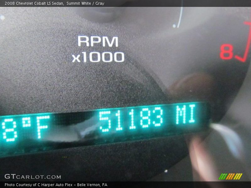 Summit White / Gray 2008 Chevrolet Cobalt LS Sedan