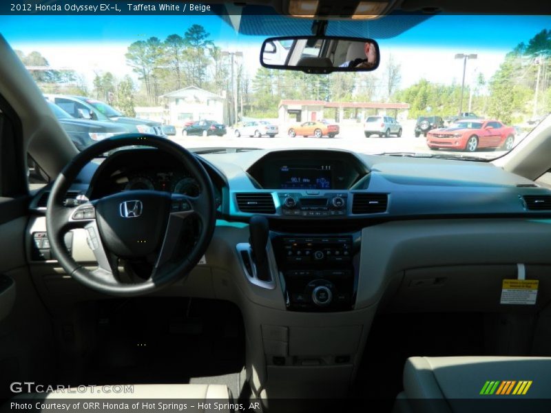 Taffeta White / Beige 2012 Honda Odyssey EX-L