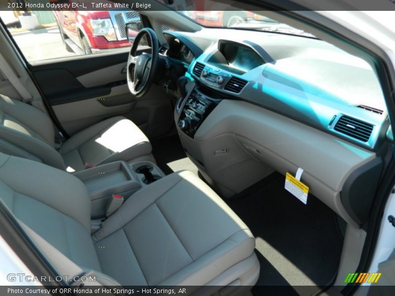 Taffeta White / Beige 2012 Honda Odyssey EX-L