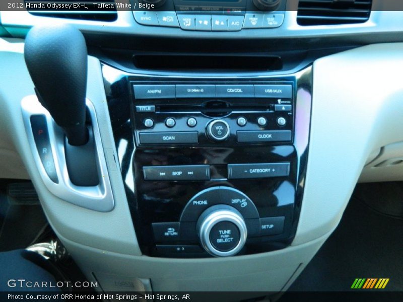 Taffeta White / Beige 2012 Honda Odyssey EX-L