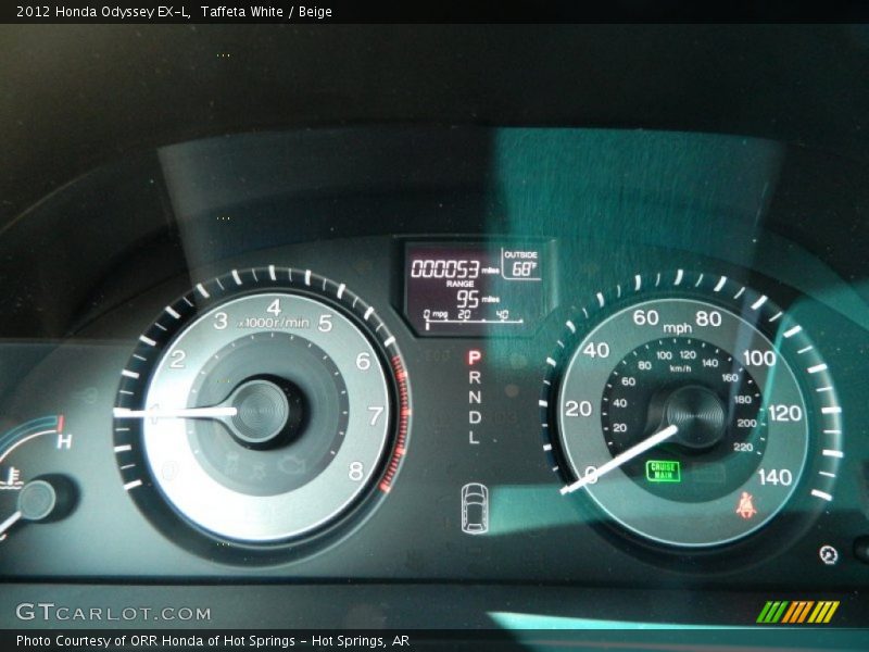 Taffeta White / Beige 2012 Honda Odyssey EX-L