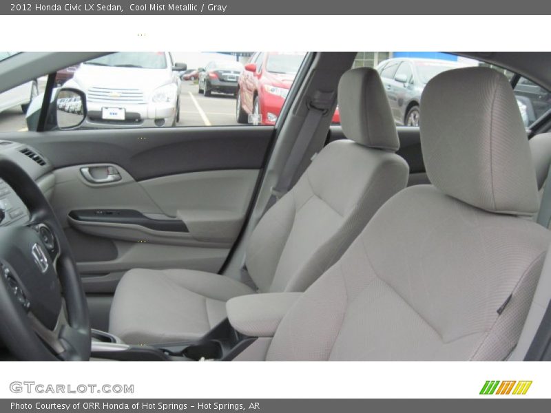 Cool Mist Metallic / Gray 2012 Honda Civic LX Sedan