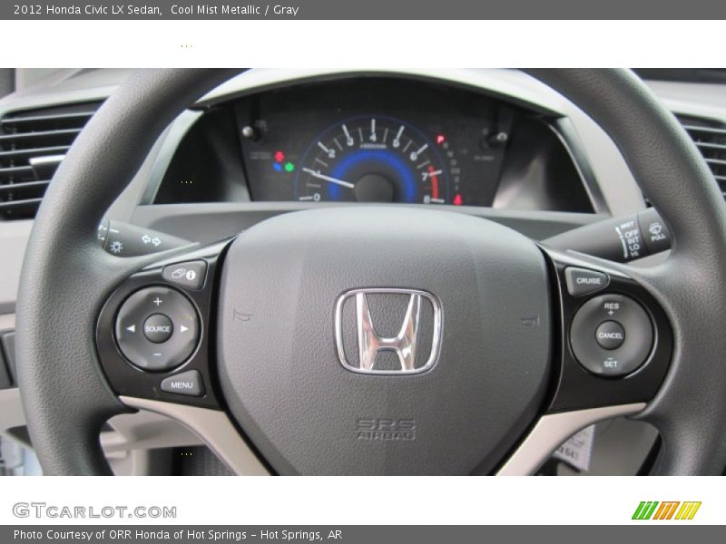 Cool Mist Metallic / Gray 2012 Honda Civic LX Sedan