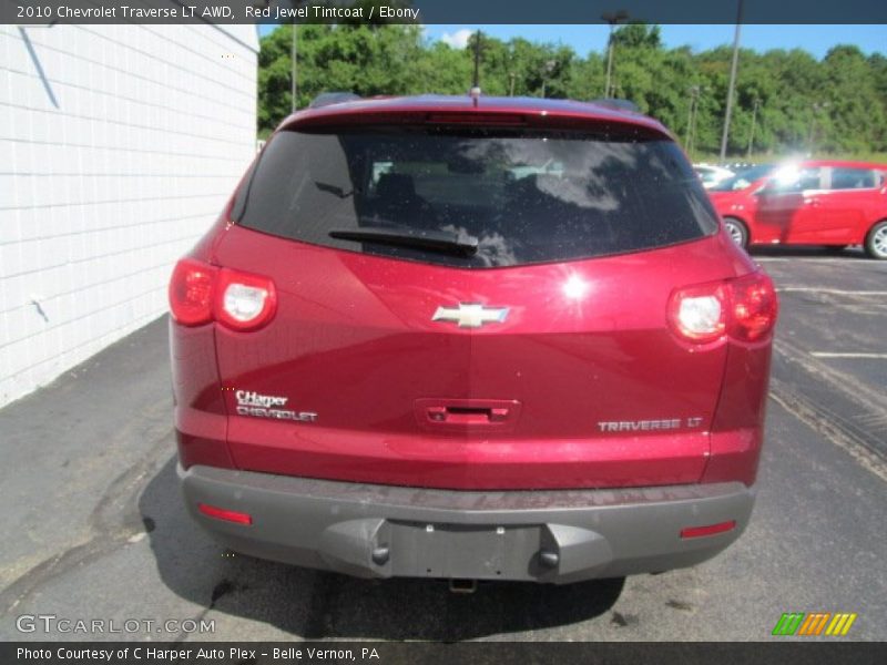 Red Jewel Tintcoat / Ebony 2010 Chevrolet Traverse LT AWD