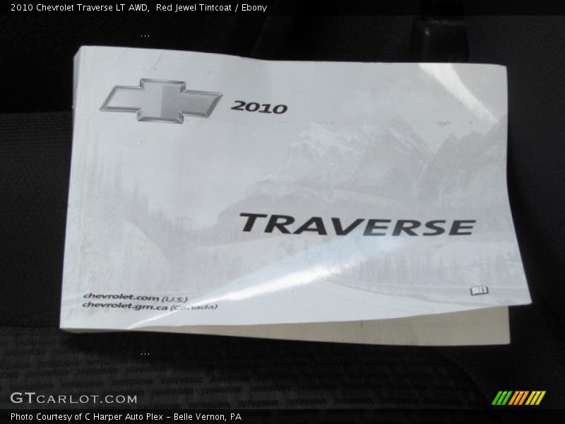Red Jewel Tintcoat / Ebony 2010 Chevrolet Traverse LT AWD