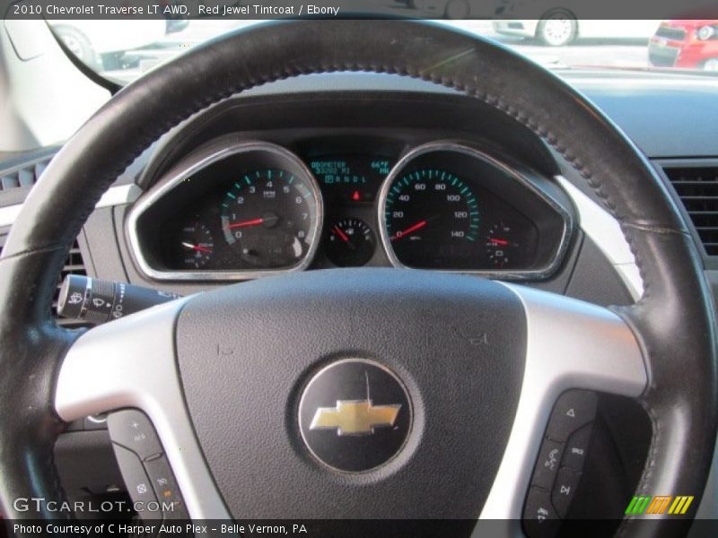 Red Jewel Tintcoat / Ebony 2010 Chevrolet Traverse LT AWD