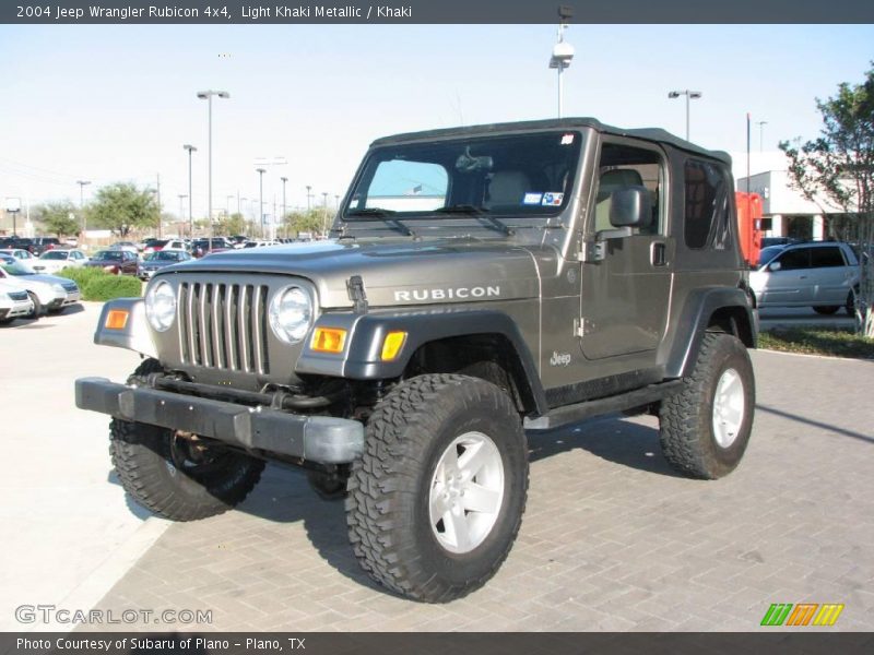 Light Khaki Metallic / Khaki 2004 Jeep Wrangler Rubicon 4x4