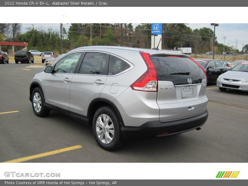 Alabaster Silver Metallic / Gray 2012 Honda CR-V EX-L