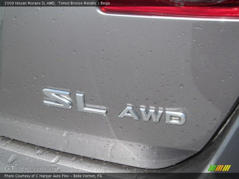 Tinted Bronze Metallic / Beige 2009 Nissan Murano SL AWD