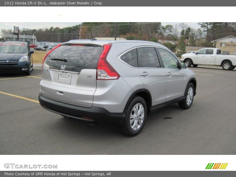 Alabaster Silver Metallic / Gray 2012 Honda CR-V EX-L
