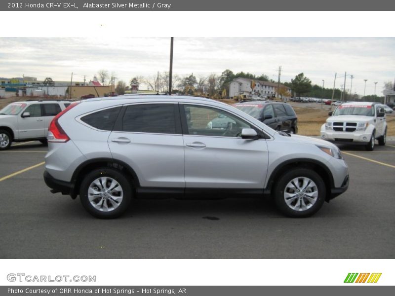 Alabaster Silver Metallic / Gray 2012 Honda CR-V EX-L