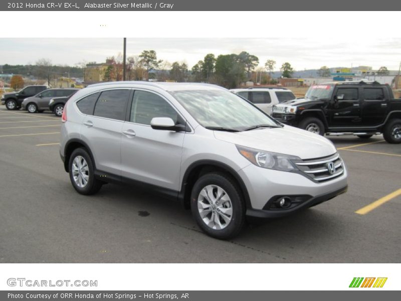 Alabaster Silver Metallic / Gray 2012 Honda CR-V EX-L