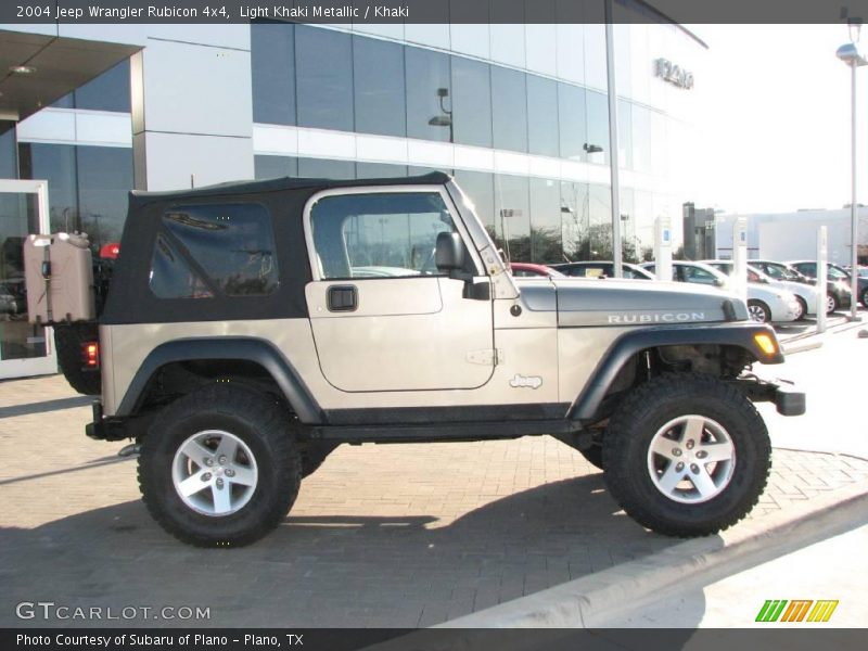 Light Khaki Metallic / Khaki 2004 Jeep Wrangler Rubicon 4x4