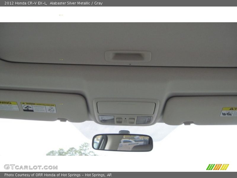 Alabaster Silver Metallic / Gray 2012 Honda CR-V EX-L