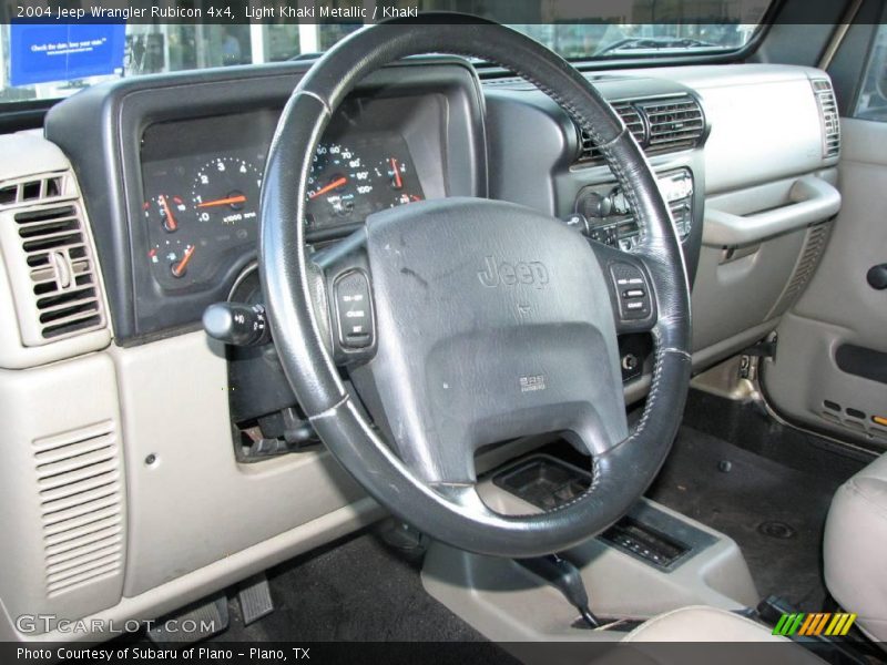 Light Khaki Metallic / Khaki 2004 Jeep Wrangler Rubicon 4x4