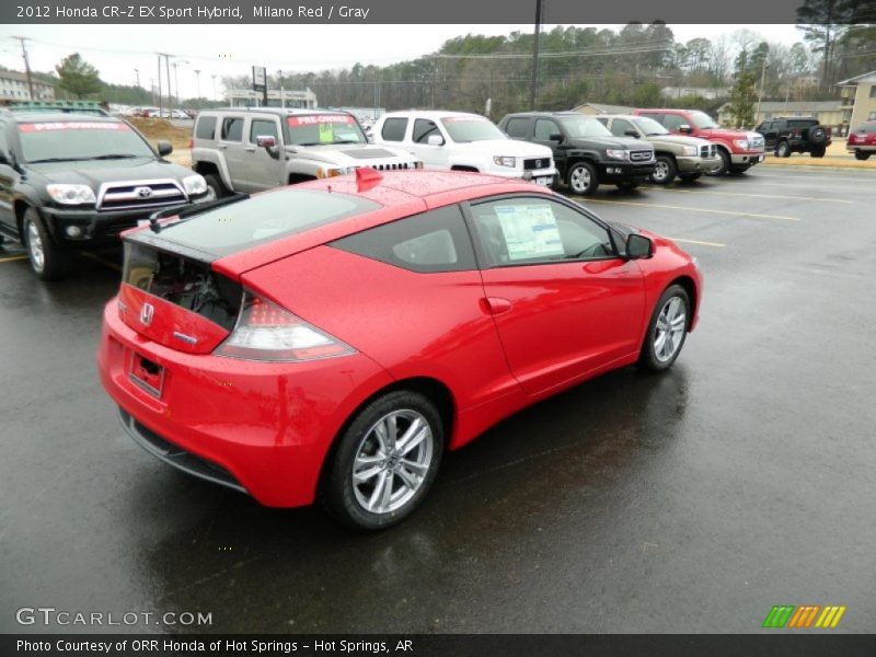 Milano Red / Gray 2012 Honda CR-Z EX Sport Hybrid