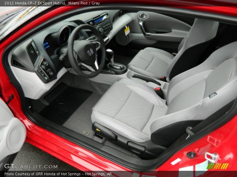  2012 CR-Z EX Sport Hybrid Gray Interior