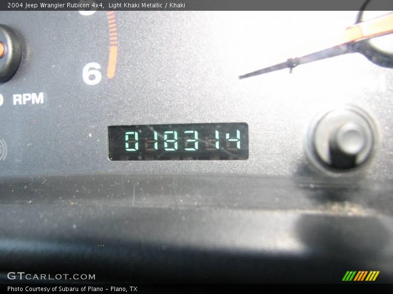 Light Khaki Metallic / Khaki 2004 Jeep Wrangler Rubicon 4x4