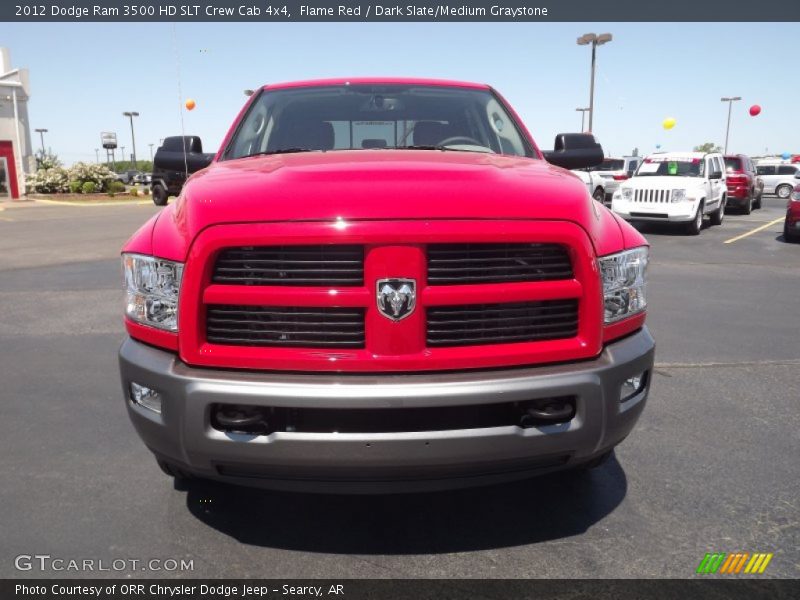 Flame Red / Dark Slate/Medium Graystone 2012 Dodge Ram 3500 HD SLT Crew Cab 4x4