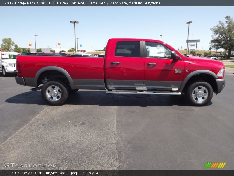 Flame Red / Dark Slate/Medium Graystone 2012 Dodge Ram 3500 HD SLT Crew Cab 4x4