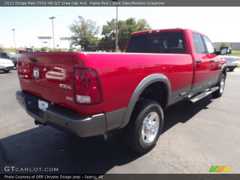 Flame Red / Dark Slate/Medium Graystone 2012 Dodge Ram 3500 HD SLT Crew Cab 4x4