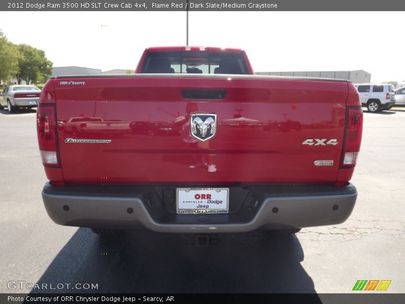 Flame Red / Dark Slate/Medium Graystone 2012 Dodge Ram 3500 HD SLT Crew Cab 4x4
