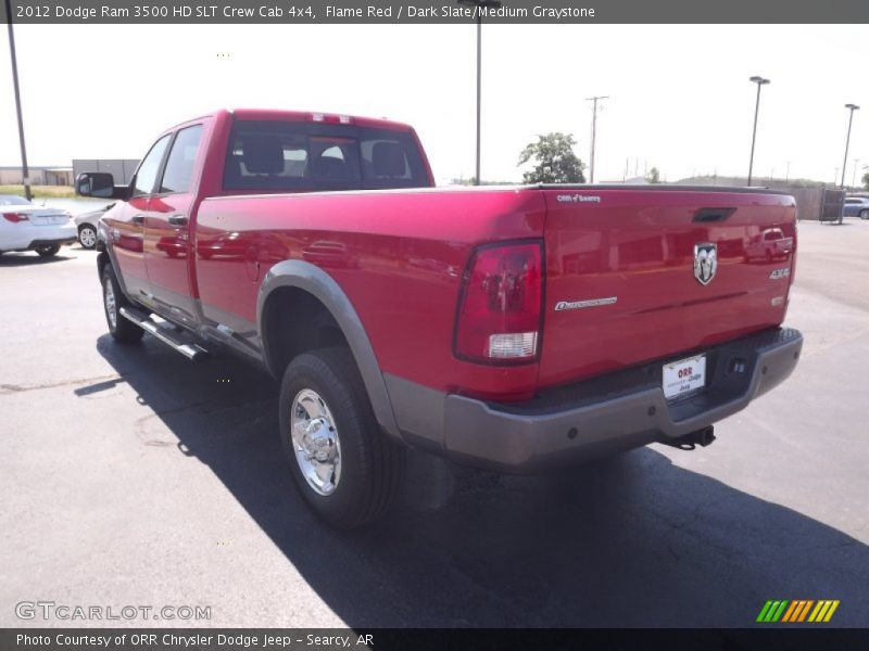 Flame Red / Dark Slate/Medium Graystone 2012 Dodge Ram 3500 HD SLT Crew Cab 4x4