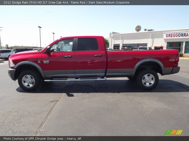 Flame Red / Dark Slate/Medium Graystone 2012 Dodge Ram 3500 HD SLT Crew Cab 4x4
