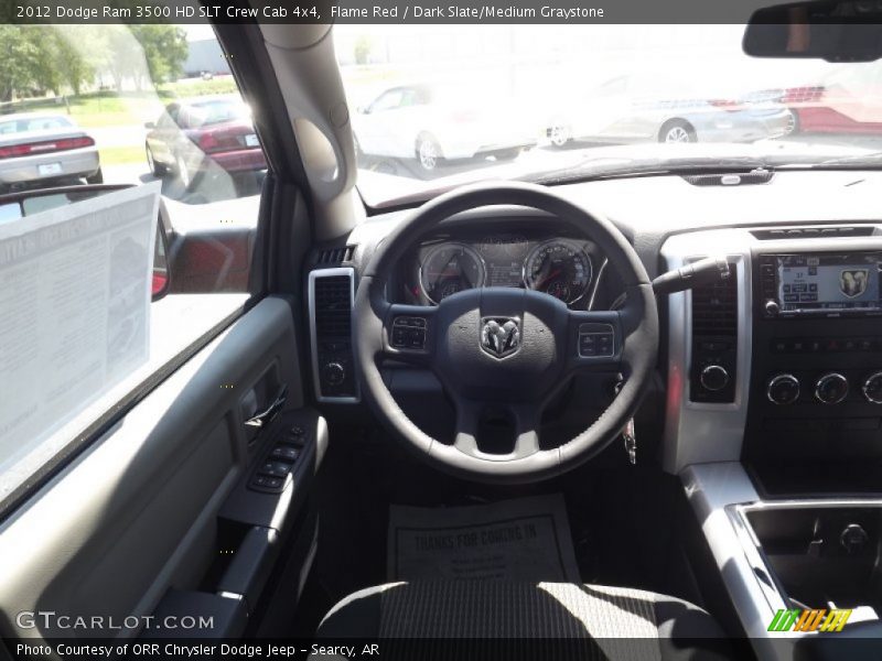 Flame Red / Dark Slate/Medium Graystone 2012 Dodge Ram 3500 HD SLT Crew Cab 4x4