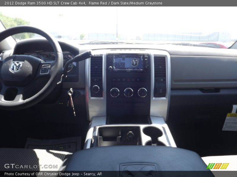 Flame Red / Dark Slate/Medium Graystone 2012 Dodge Ram 3500 HD SLT Crew Cab 4x4
