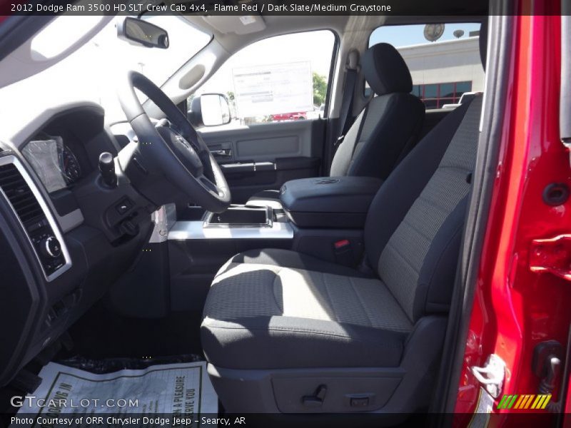 Flame Red / Dark Slate/Medium Graystone 2012 Dodge Ram 3500 HD SLT Crew Cab 4x4