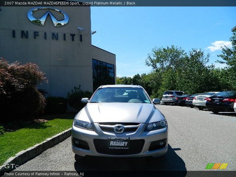 Liquid Platinum Metallic / Black 2007 Mazda MAZDA6 MAZDASPEED6 Sport