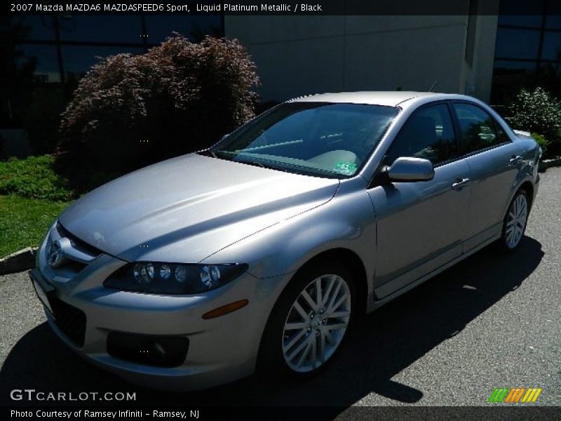 Liquid Platinum Metallic / Black 2007 Mazda MAZDA6 MAZDASPEED6 Sport