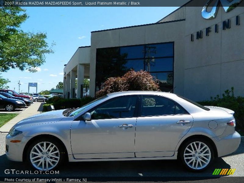 Liquid Platinum Metallic / Black 2007 Mazda MAZDA6 MAZDASPEED6 Sport