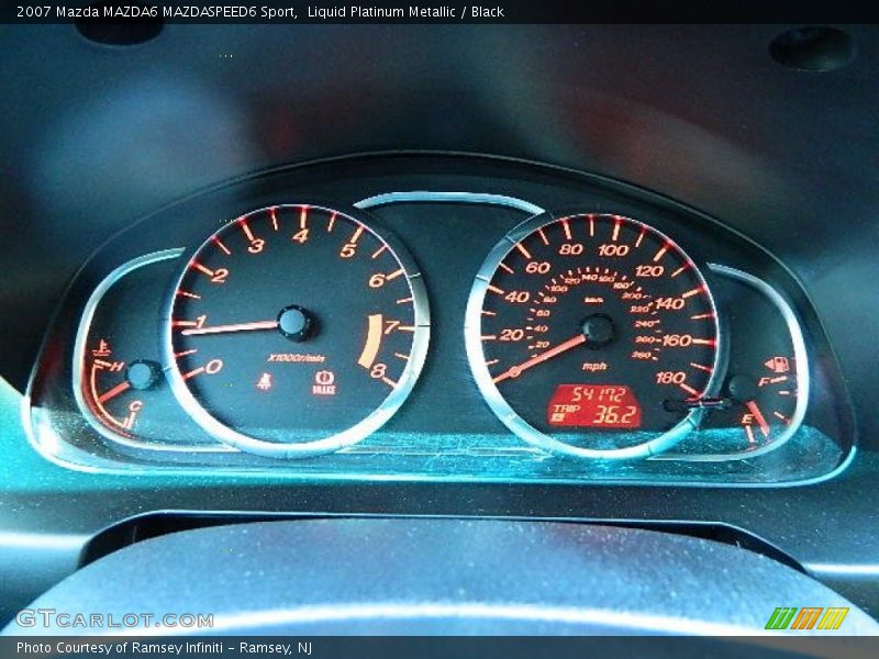 Liquid Platinum Metallic / Black 2007 Mazda MAZDA6 MAZDASPEED6 Sport