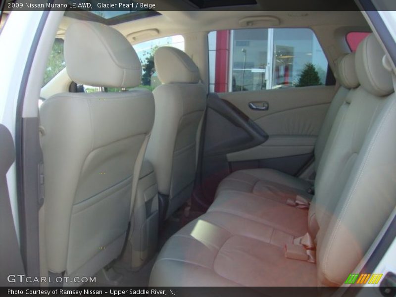 Glacier Pearl / Beige 2009 Nissan Murano LE AWD